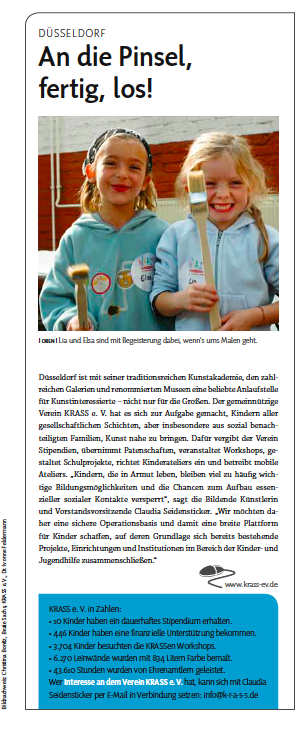 An die Pinsel – fertig los! Malen macht Spaß, erst recht in der Gruppe.