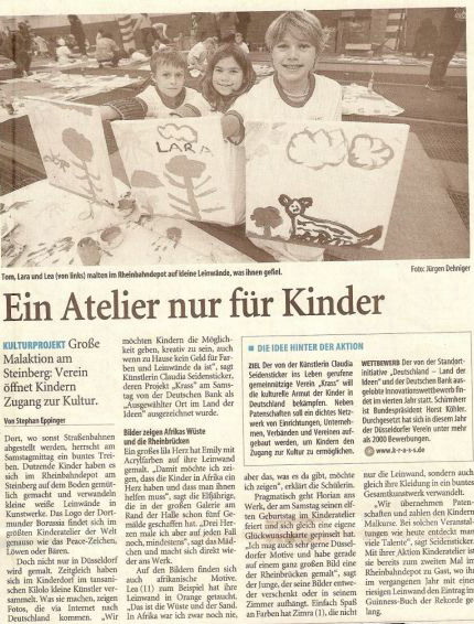Ein Atelier nur für Kinder: Denn jedes Kind ist ein kleiner Künstler!