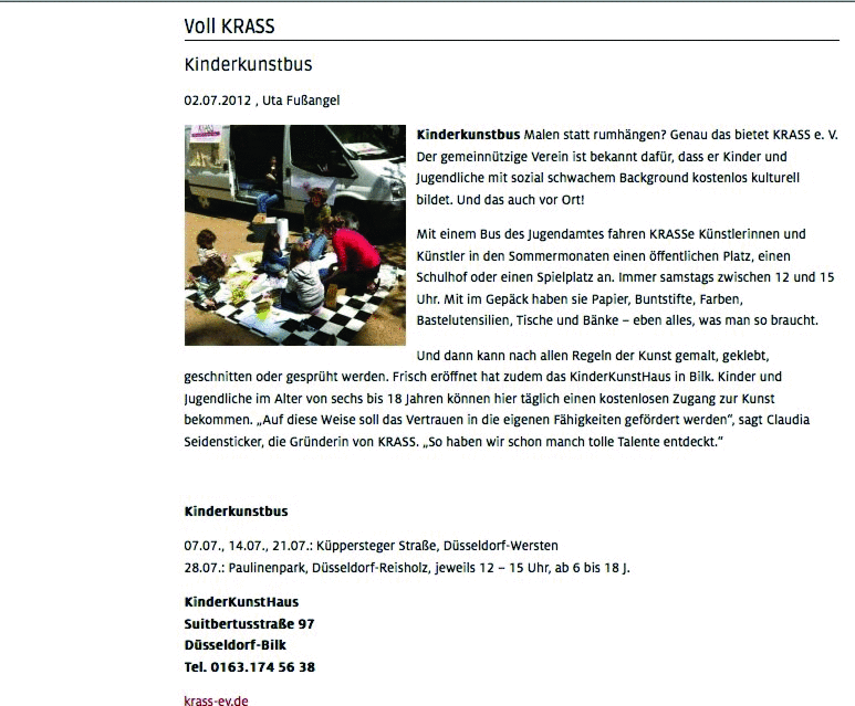 KRASS mobil: Die Wunderwunschmaschine auf dem Lessingplatz