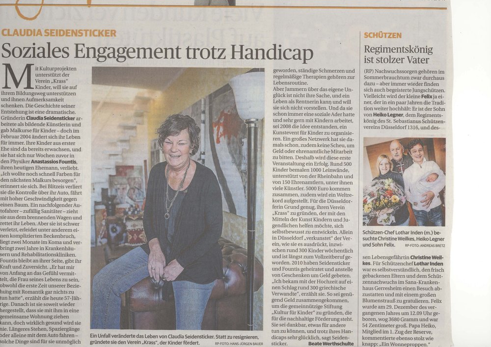 Claudia Seidensticker: Soziales Engagement trotz Handicap