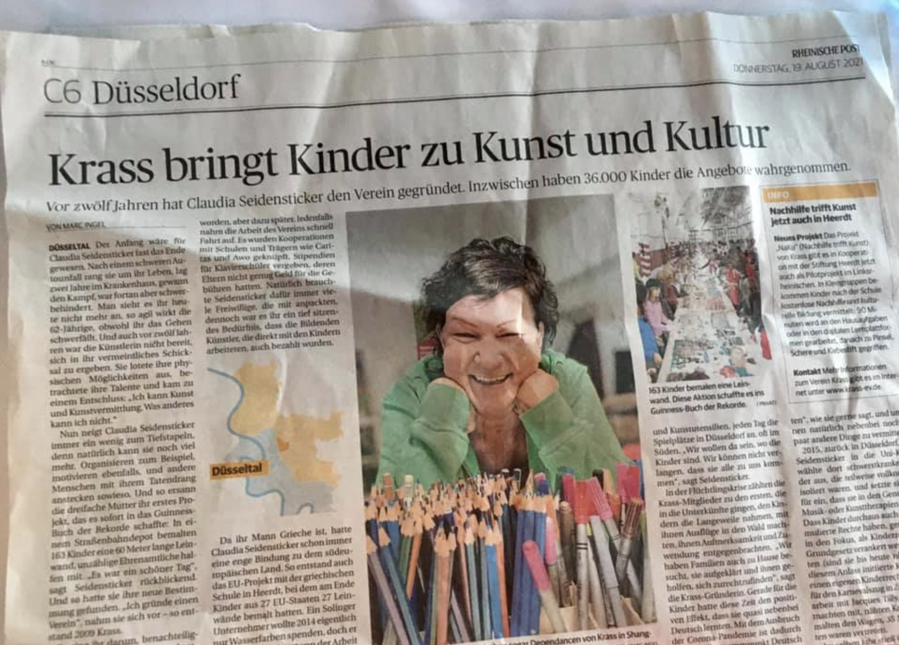 KRASS bringt Kinder zur Kultur! Die Rheinische Post berichtet.