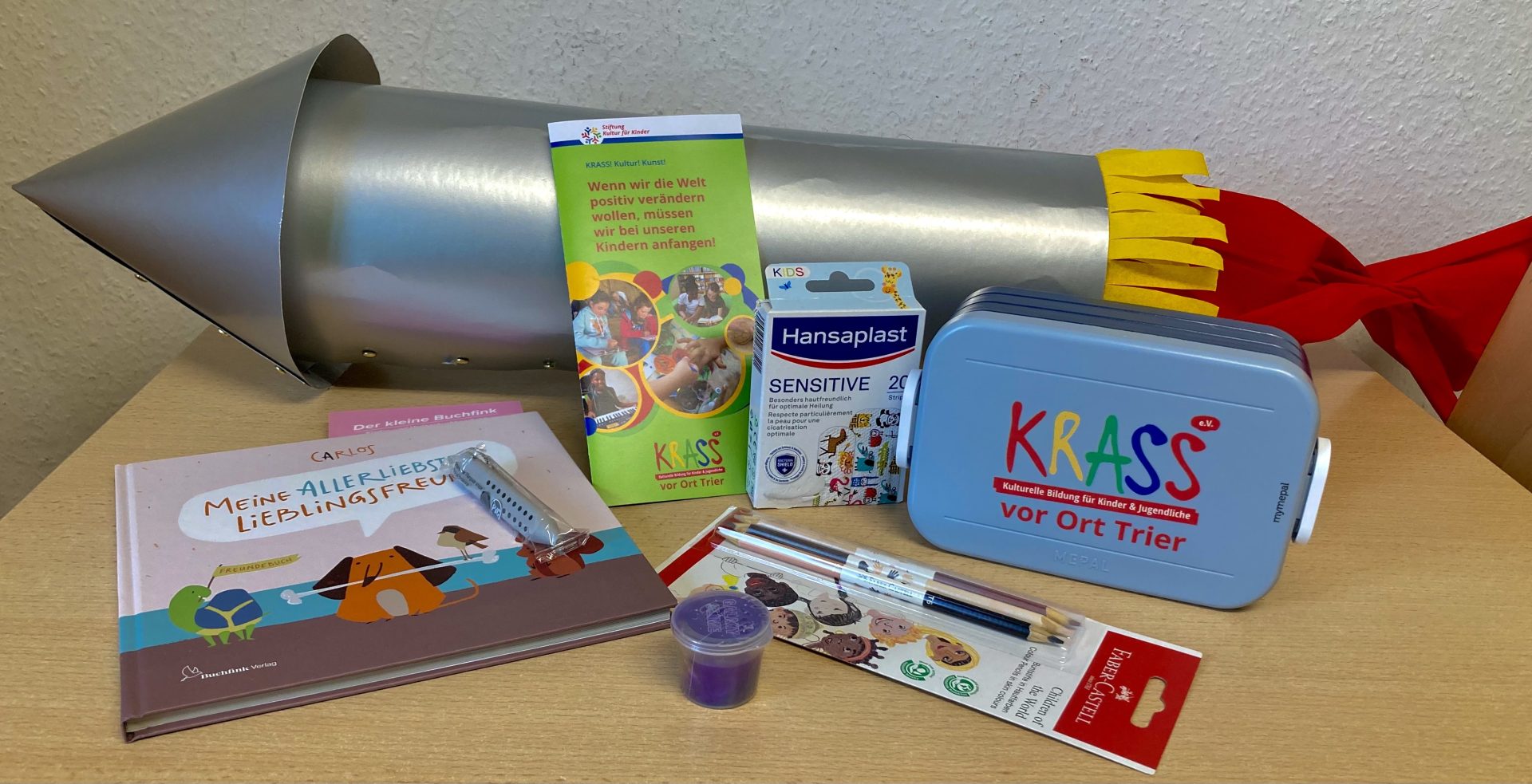 Geschenke für die Schultüten der Kita Sonnengarten in Trier-Nord