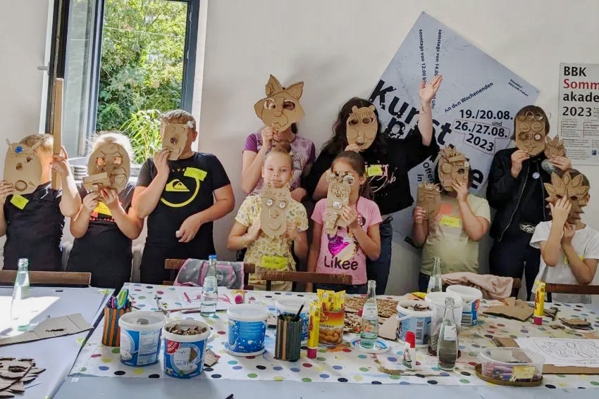 Kunstpunkte Düsseldorf: Workshop mit Kindern von KRASS und BBK